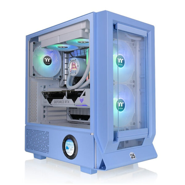 Thermaltake Ceres 350 MX Tempered Glass ARGB Mid Tower E-ATX Case Snow Edition - Hydrangea Blue