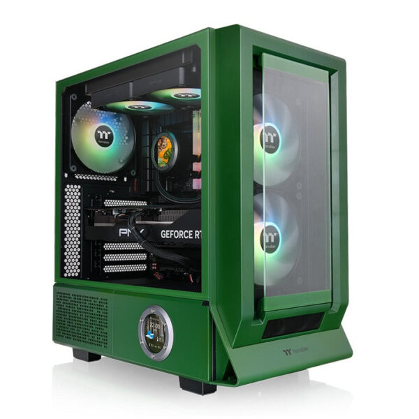 Thermaltake Ceres 350 MX Tempered Glass ARGB Mid Tower E-ATX Case Snow Edition - Racing Green