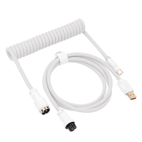 Coiled Cable All White