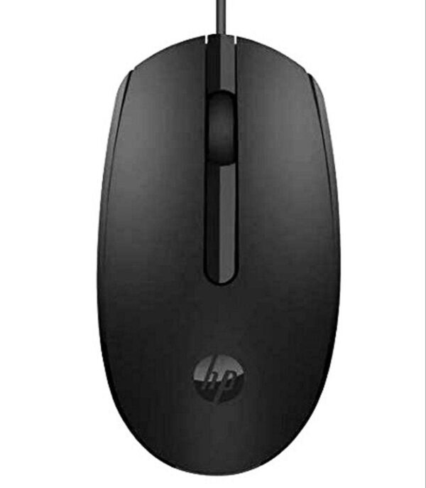 HP M10 Wired USB Mouse with 3 Buttons High Definition 1000DPI Optical Tracking and Ambidextrous Design - Black