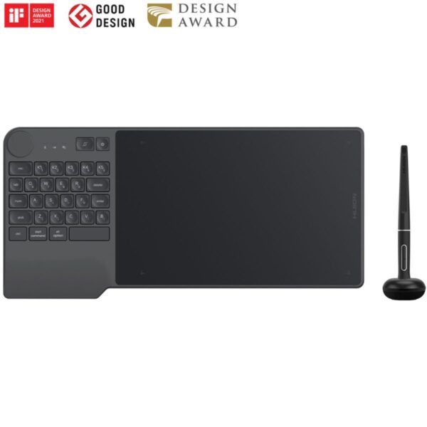 Huion Inspiroy Keydial KD200 Bluetooth 5.0 Wireless Graphics Drawing Tablet with Keyboard Dial