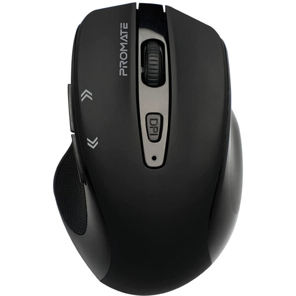 Promate Cursor Wireless Mouse 1600DPI Mouse with USB Nano Receiver - Black