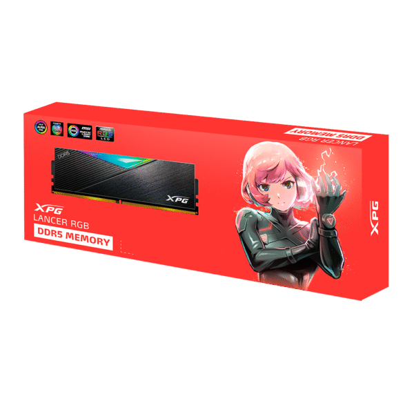 XPG LANCER RGB DDR5 - 32GB (1x 32GB) - U-DIMM - 6400MHz - Black