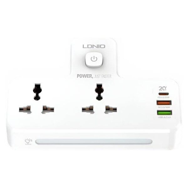 Ldnio SC2311 [USB-C / 2-USB-A / 2-AC] Power Extension