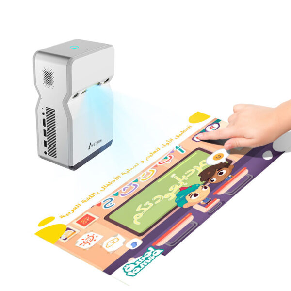 Avetron Portable DLP Projector – 1080P Native, 240 ANSI Lumens, 4K Support, Android 9, 4GB+32GB, Dual-Band Wi-Fi, Bluetooth 5.0, 3W Speaker