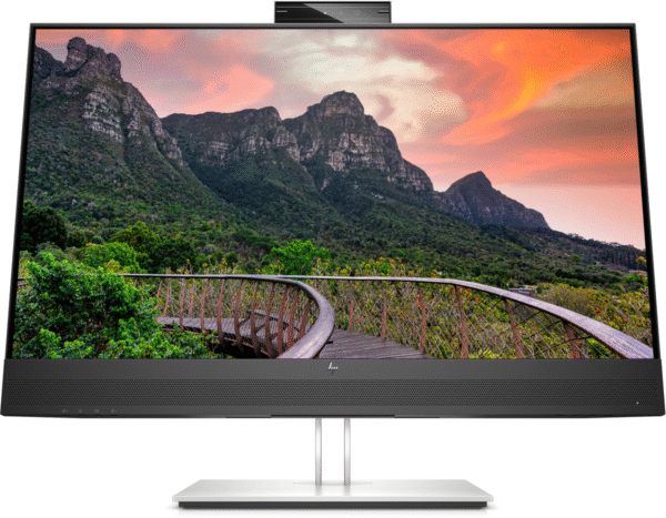HP E27m G4 27″ QHD USB‑C Conferencing Monitor – 5 MP Pop‑Up Cam, 65 W PD, 99 % sRGB, USB Hub, RJ‑45, Tilt/Swivel/Pivot