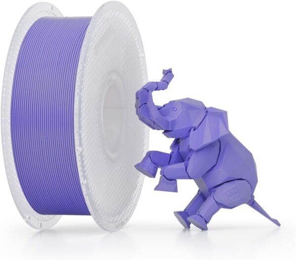 Bambu Lab PLA Basic 1 kg Filament with spool (1.75 mm) – RFID‑Enabled, 300 mm/s, Beginner‑Friendly, 30 Color Options, Drying Required - Purple