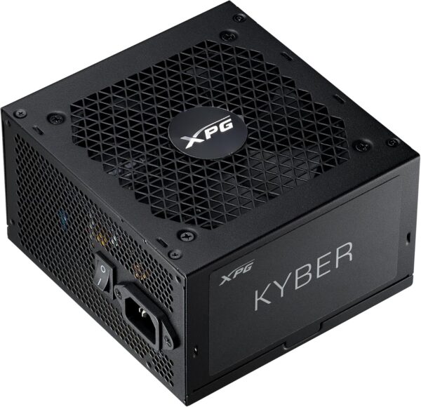 XPG Kyber 850W 80 Plus Gold Certified Non-Modular ATX 3.1 Power Supply w 6+2 Pin Connectors wIndustrial Level Protection & Premium Capacitors, 120mm Fan wintelligent fan control