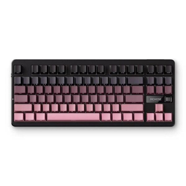 MCHOSE G87 80% Keyboard (Pink & Grey)