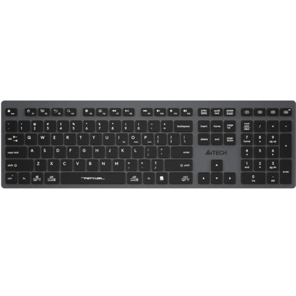 A4Tech FBX50C Bluetooth Wireless Keyboard - Connect to 4 Devices - Arabic/English - Black