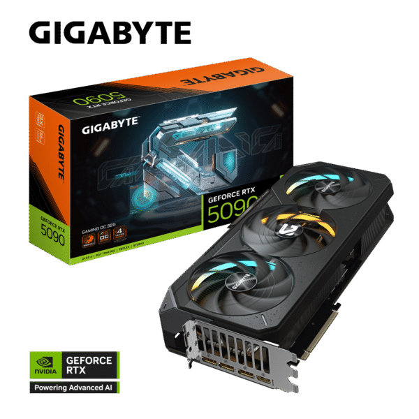 Gigabyte GeForce RTX 5090 GAMING OC 32G (GV-N5090GAMING-OC-32GD) – 32GB GDDR7, DLSS 4, WINDFORCE Cooling, RGB, Dual BIOS