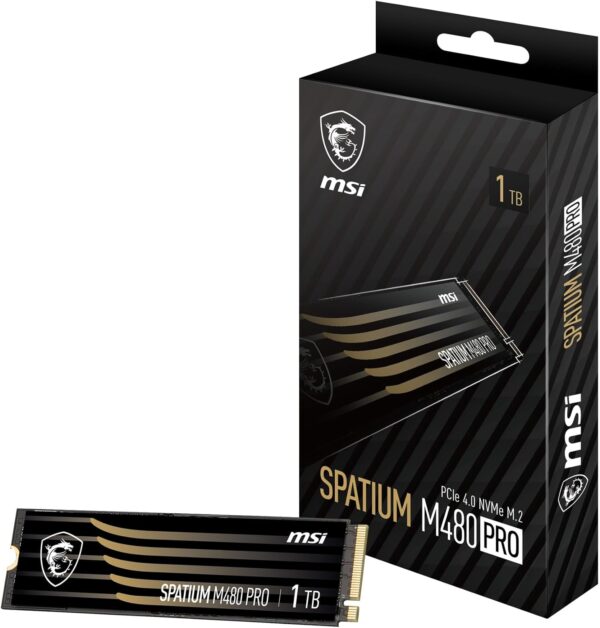 MSI SPATIUM M480 PRO PCIe 4.0 NVMe M.2 Intenal SSD - 1TB