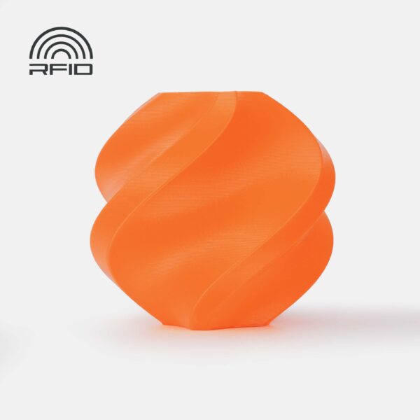 Bambu Lab PLA Basic 1 kg Filament (1.75 mm) – Easy‑print, 250–300 mm/s, Smooth Finish, RFID‑enabled, Biodegradable - Orange