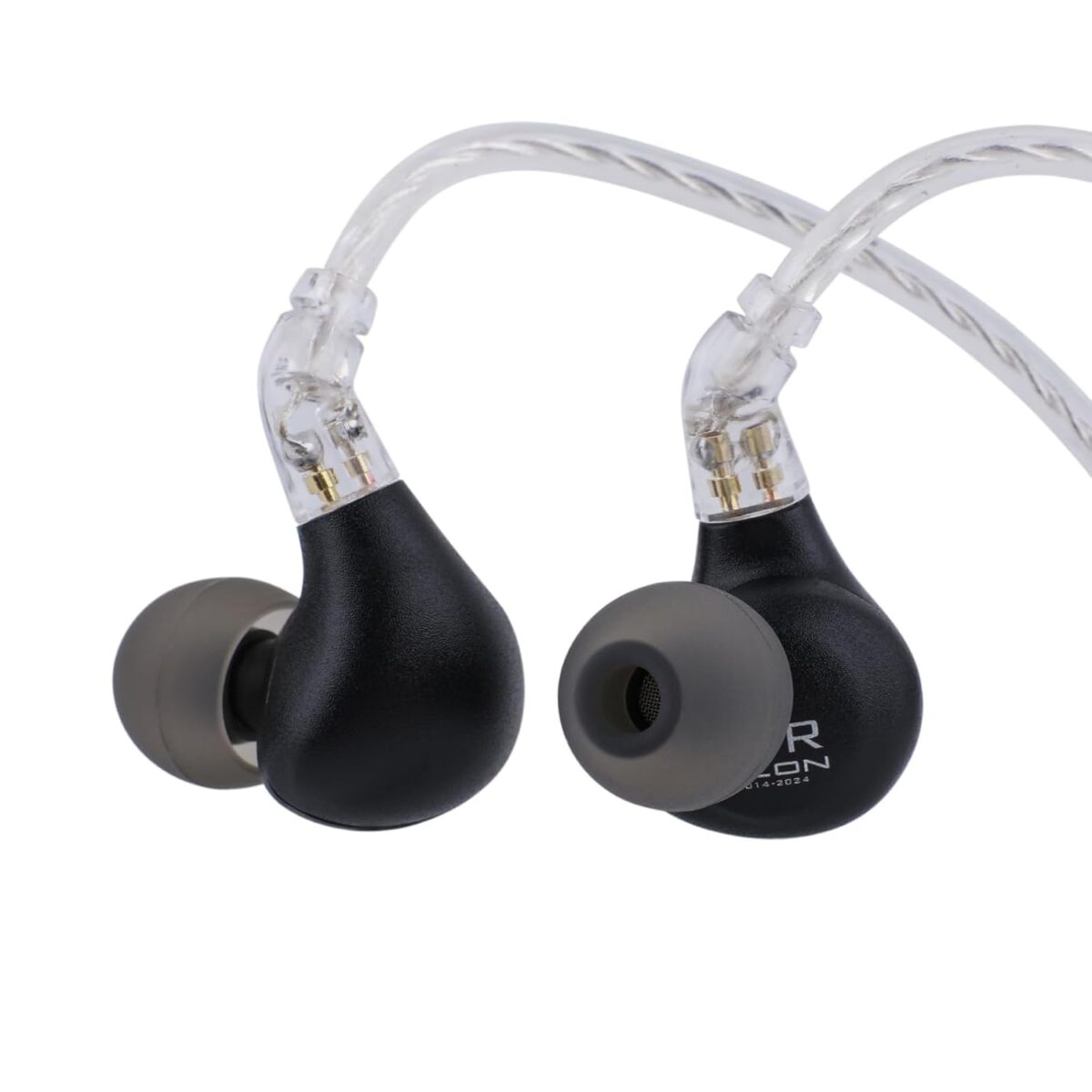 Linsoul BLON BL03 II in Ear Monitor, 10mm Dual-Chamber Dynamic Driver IEM, Wired HiFi Earbuds with Detachable 2Pin Cable for Musician Audiophile (Type-C with Mic, Black)