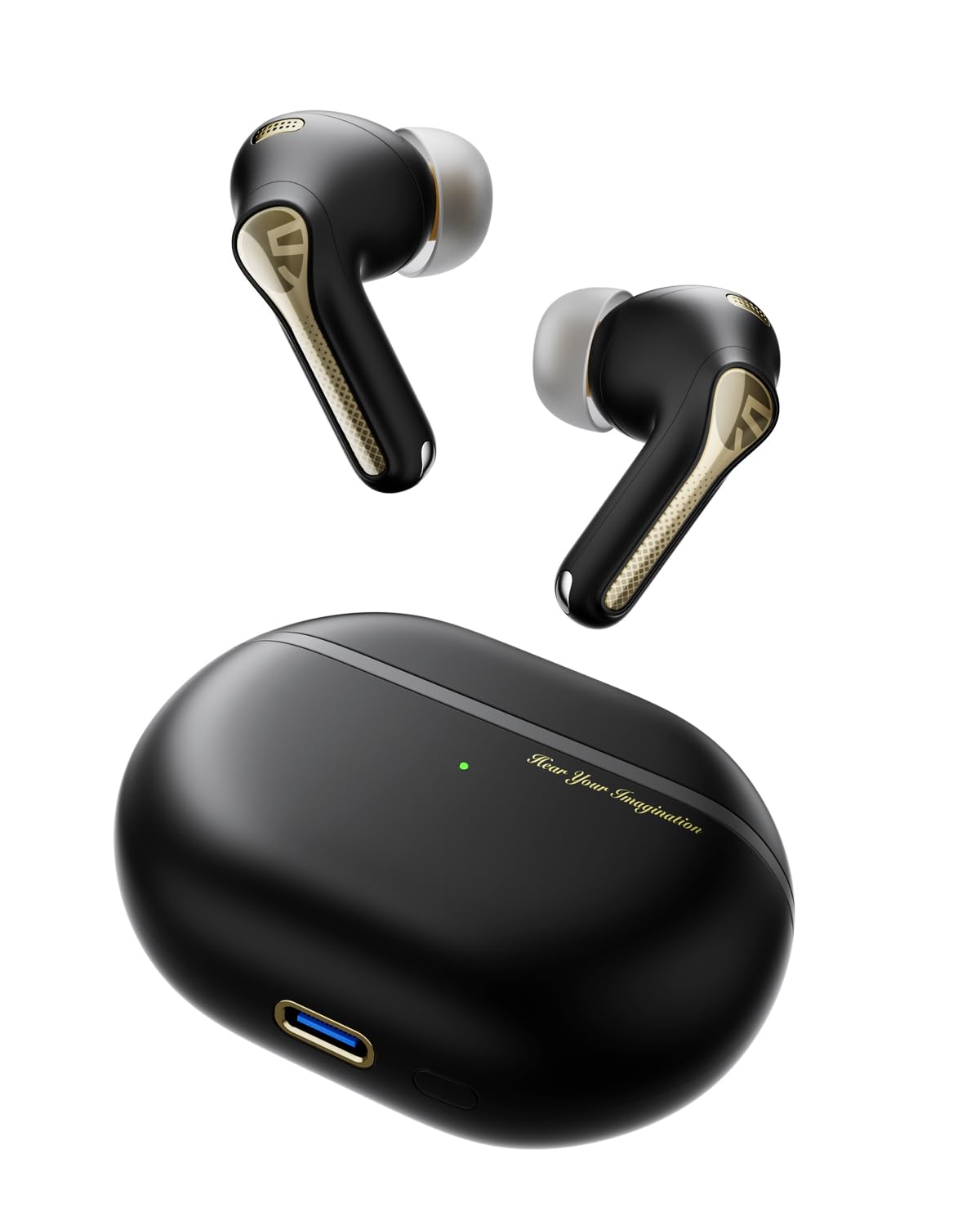 SoundPEATS Capsule3 Pro+ Wireless Earbuds, Adaptive Noise Cancelling Bluetooth Headphones Hi Res HiFi Stereo Sound with xMEMS Speaker, True Wireless ANC Earphones & LDAC, 6 Mic...